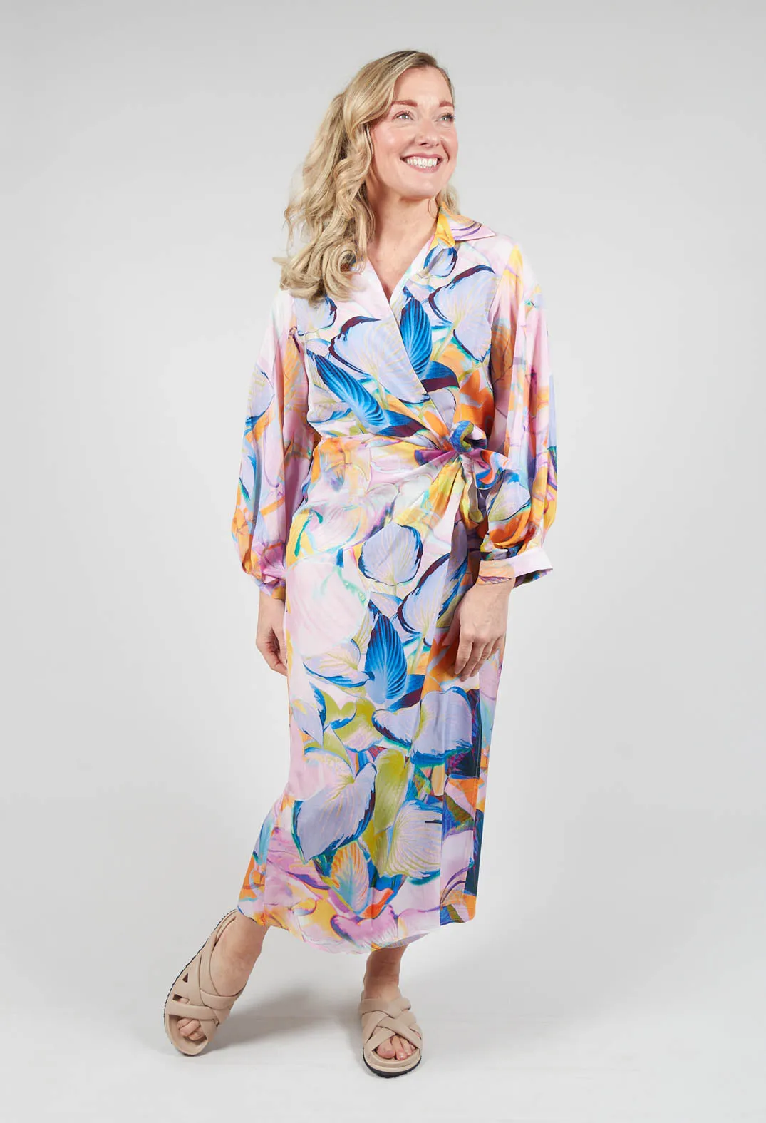 Wrap Over Dress in Eva Print